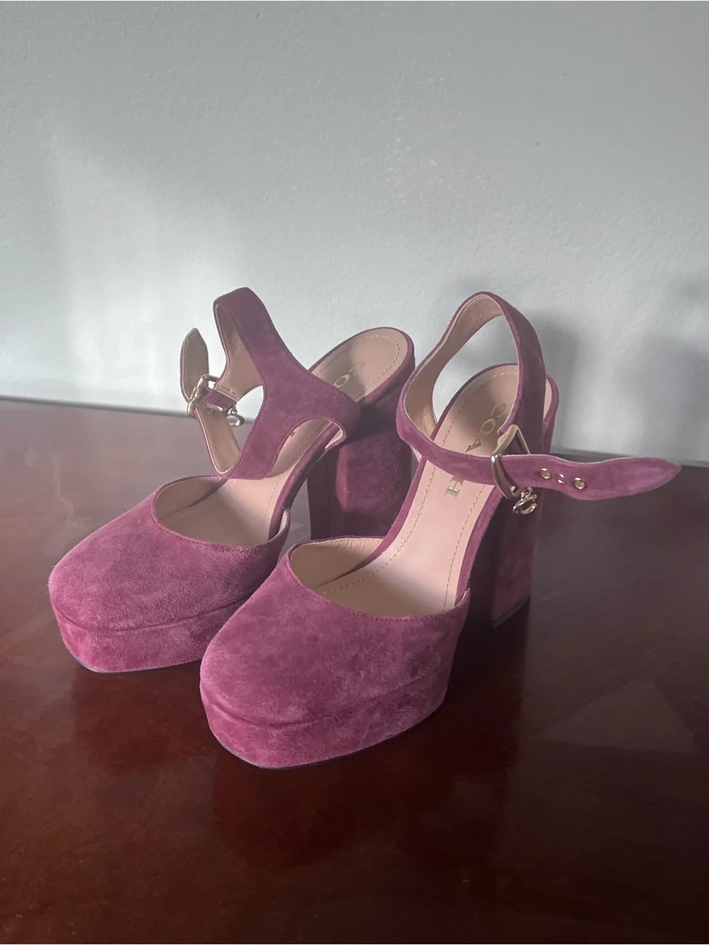 Coach Isabella Pump. Mary Jane Block Heel